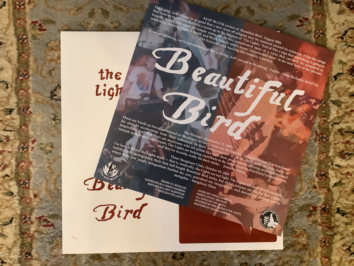 The Lights – Beautiful Bird – Limited Clear w/ Black & White Spatter Vinyl
