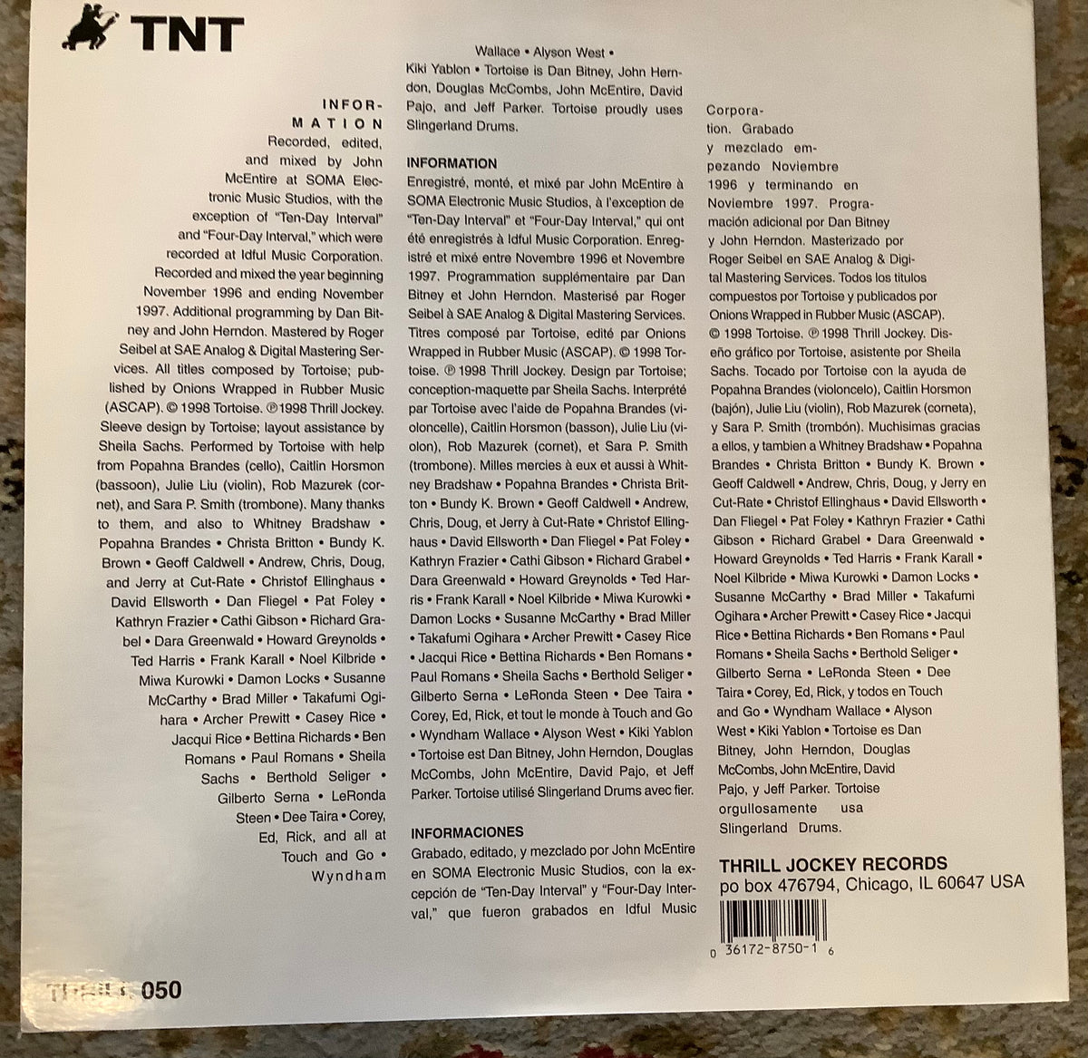 Tortoise – TNT (Used 2×LP, Thrill Jockey) - NM