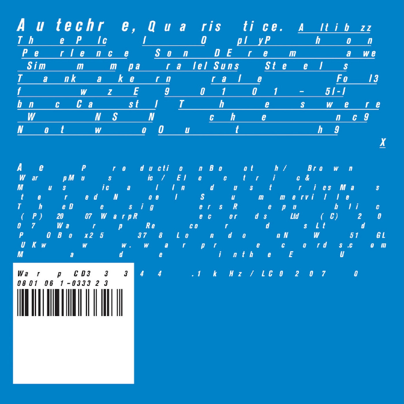 Autechre Quaristice