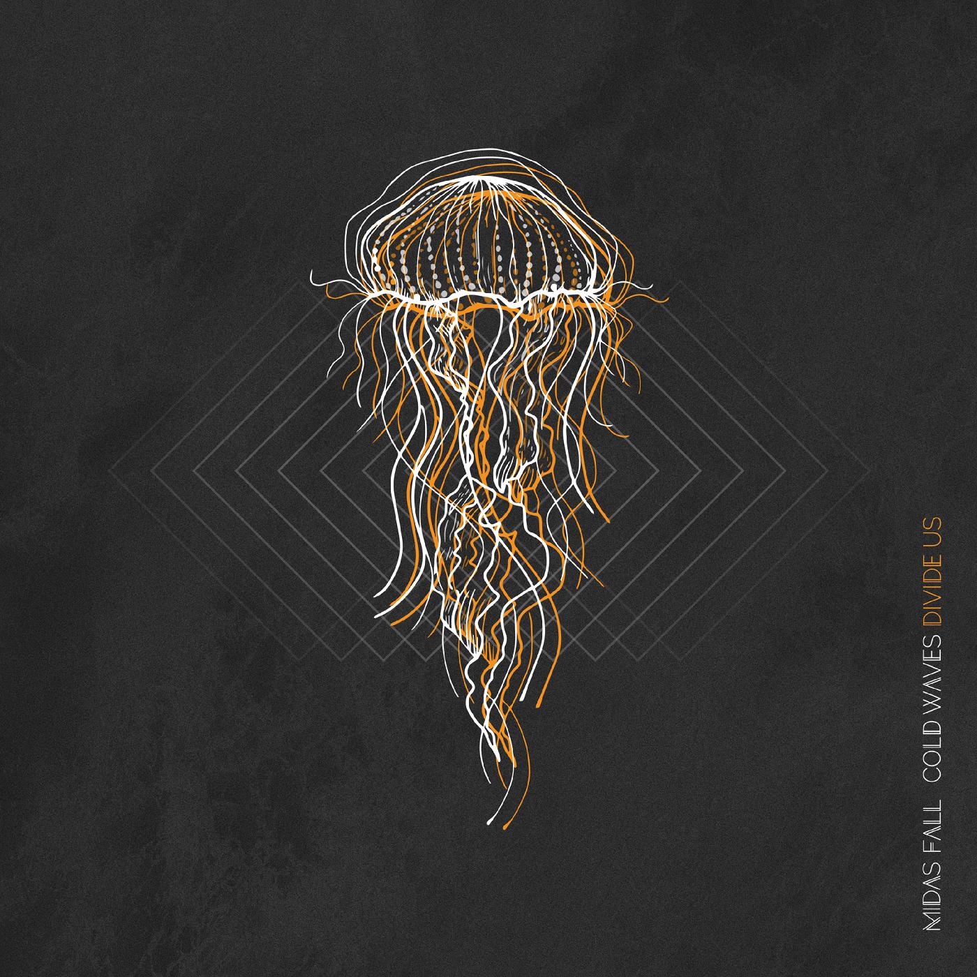 Midas Fall Cold Waves Divide Us (CLEAR WITH ORANGE & BLACK SPLATTER VINYL)