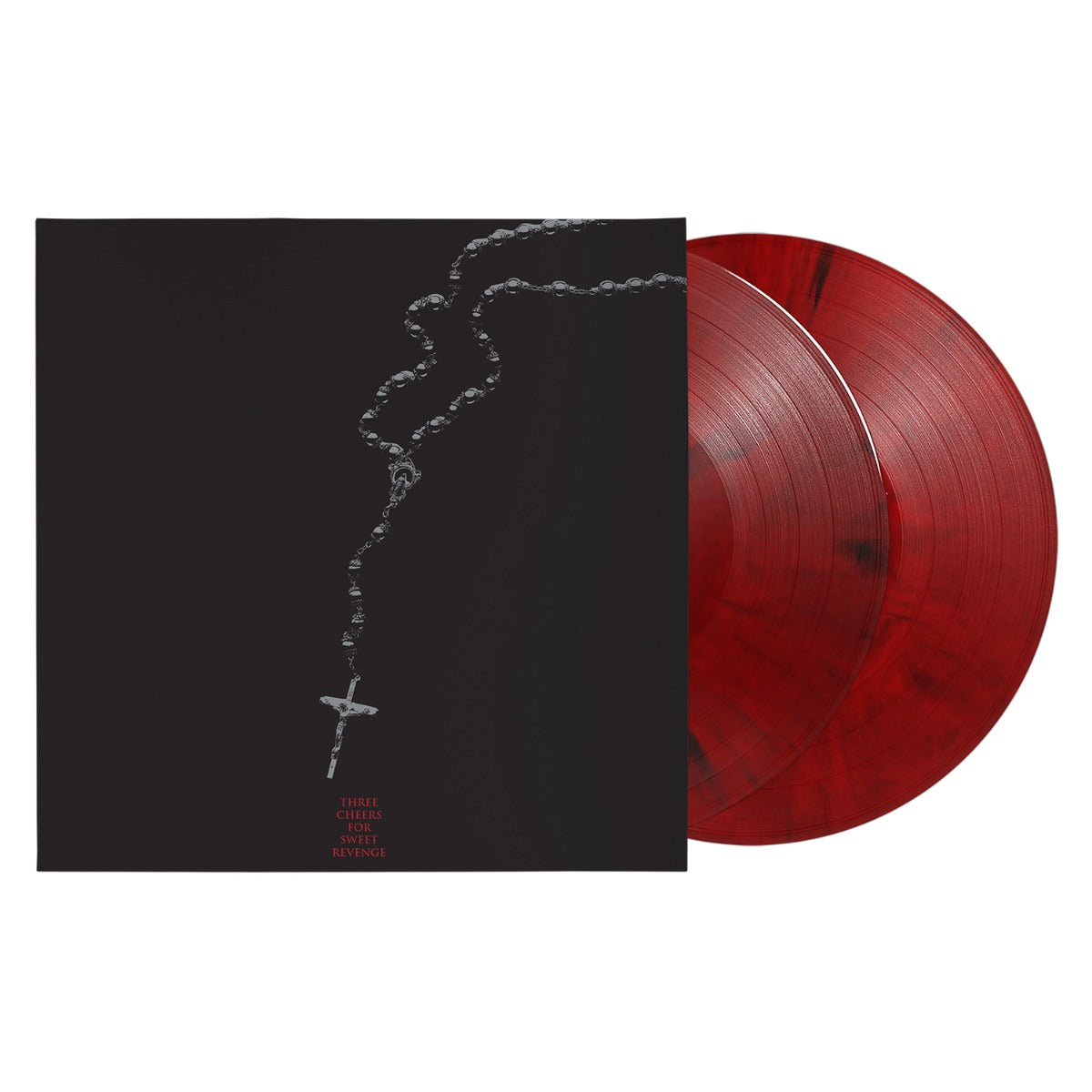 My Chemical Romance Three Cheers For Sweet Revenge (20th Anniversary Deluxe Edition) (Red & Black Marble Colored Vinyl) (2 Lp's)