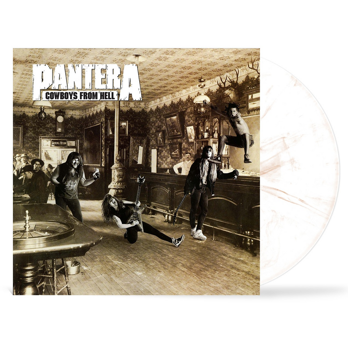 Pantera Cowboys From Hell (Brick & Mortar Exclusive) (Marbled White & "Whiskey" Brown Colored Vinyl)