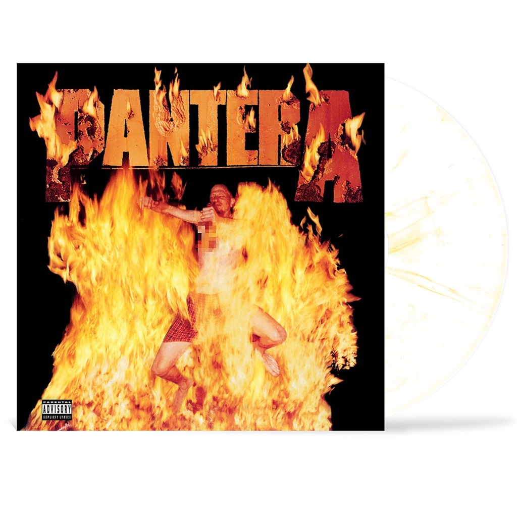 Pantera Reinventing The Steel (Brick & Morter Exclusive) (Marbled White & "Southern Flames" Yellow Colored Vinyl)