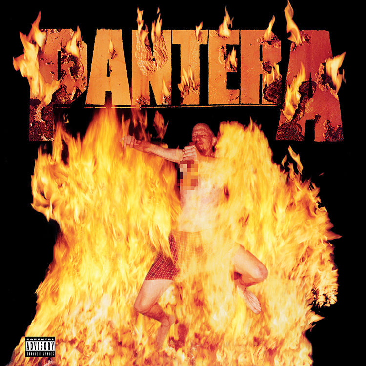 Pantera Reinventing The Steel (Brick & Morter Exclusive) (Marbled White & "Southern Flames" Yellow Colored Vinyl)