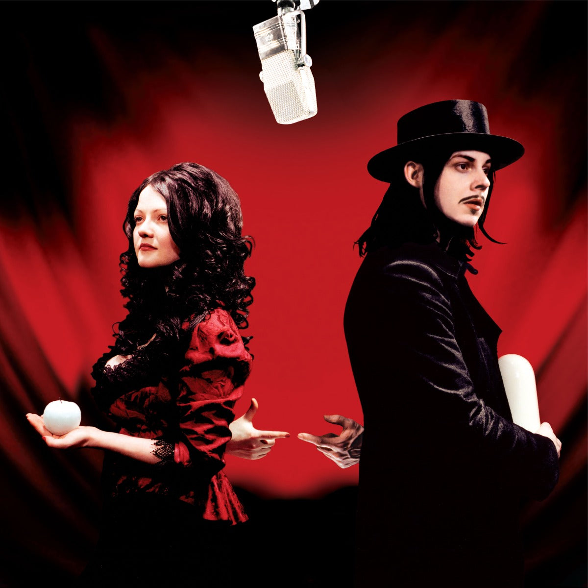 The White Stripes Get Behind Me Satan (20Th Anniv Ltd Ed 2Lp Red/Clear W/Black Wisps)